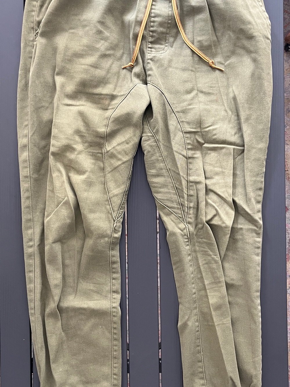 Lira Men's Olive Green Drawstring jogger Pants